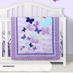 Butterfly crib set